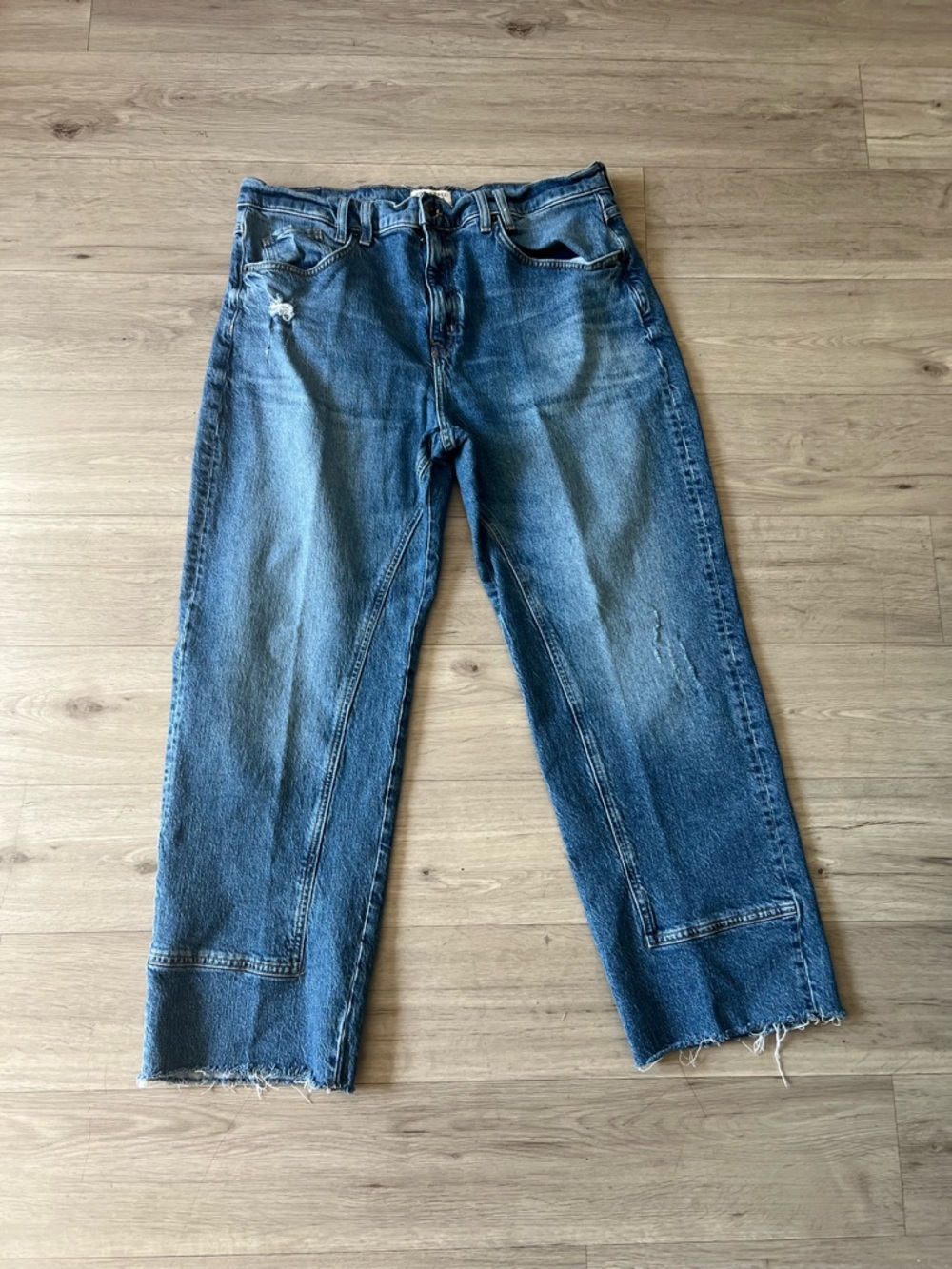 We The Free Risk Taker Mid-rise Straight Jeans Sz 33